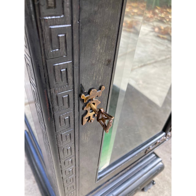 Wood Early 20th Century Chinoiserie Temple Stand For Sale - Image 7 of 11