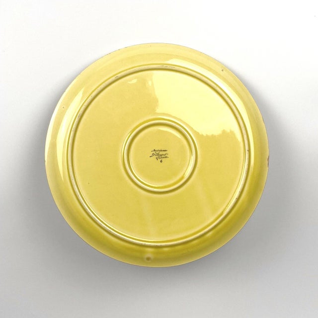 Ceramic Plate from Saint Clément, 1960s For Sale - Image 3 of 5