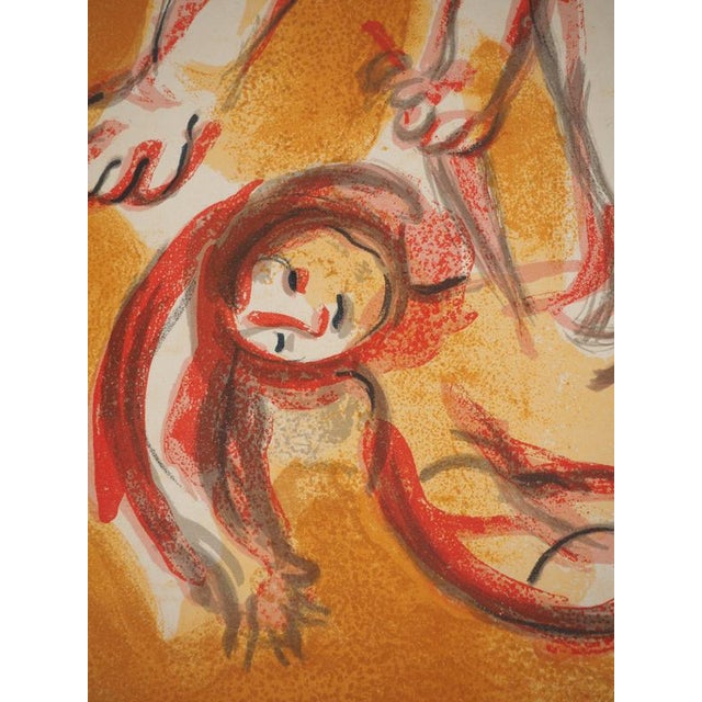 Modern Marc Chagall, The Bible: Cain and Abel, Original Lithograph For Sale - Image 3 of 6