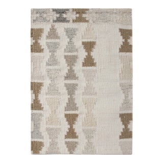 Muted Scandinavian Kilim Rug by Celerie Kemble for Chairish, 3'x8' For Sale