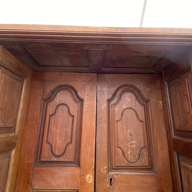 Indo-Portuguese Teak Double Door With Deep Surround For Sale - Image 4 of 10