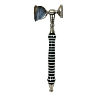 Vintage Polish Handle Meat Tenderizer & Cleaver, 1960s For Sale