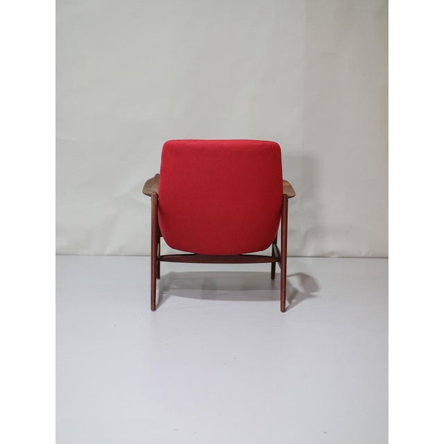 Armchair in Teak and Red Upholstery by Rastad & Relling for Dokka Möbler, Norway, 1950s For Sale - Image 4 of 15