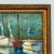 Sailboats on the Bay Seascape, Spanish Oil on Canvas Painting For Sale In Austin - Image 6 of 7