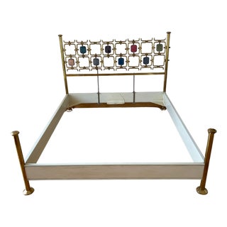 Model 8604 Bed by Osvaldo Borsani & Arnaldo Pomodoro for Tecno, Italy, 1960s For Sale