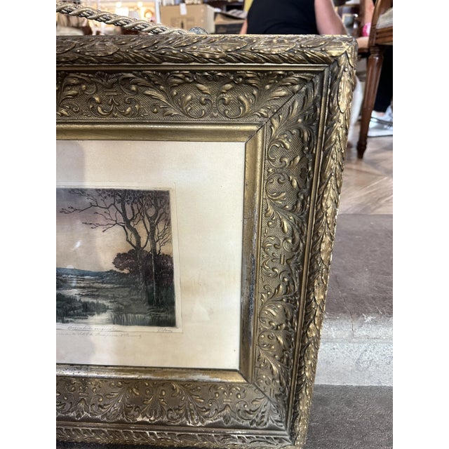 Pericle Menin, Sad Evening, 1920s, Etching For Sale - Image 6 of 10