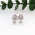 Madagascar Ruby Stud Earrings With Earth Mined Diamonds: Solid 14k Gold, A Pair For Sale In Columbus - Image 6 of 6