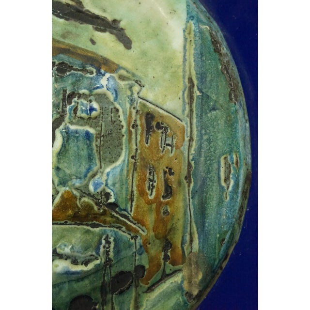 Vintage Lava Stone and Enamel Plaque by Mario Marinelli, 1950s For Sale - Image 11 of 18