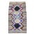 Vintage Moroccan Boucherouite Tribal Kilim, Handwoven Geometric Pattern, Ivory, 5’ X 9’ For Sale