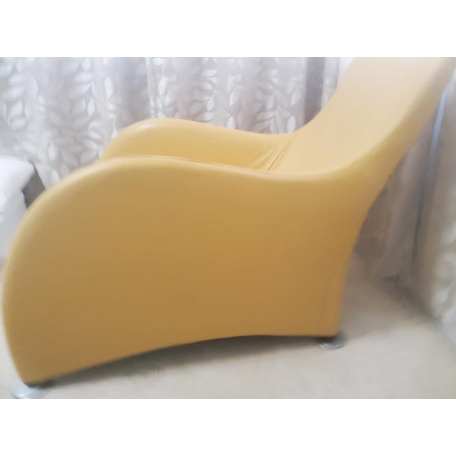 Modern Modern Gerard Van Berg for Montis Lounge Chair in Yellow Leather For Sale - Image 3 of 10