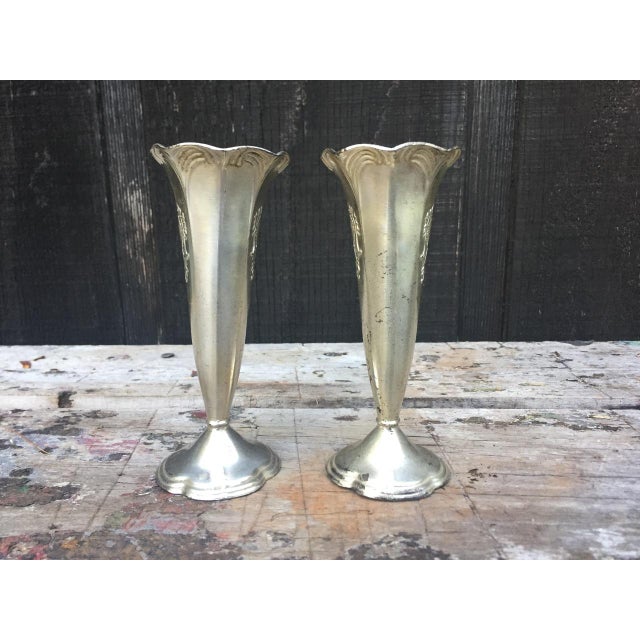 KI SilverPlate Bud Vases a Pair Chairish