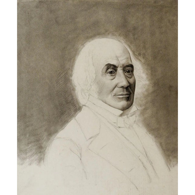 Antique Portrait Drawing For Sale