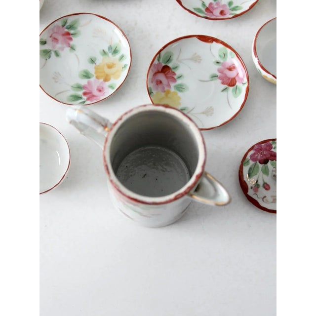 Antique Japanese Tea Set 13 Piece For Sale - Image 9 of 13