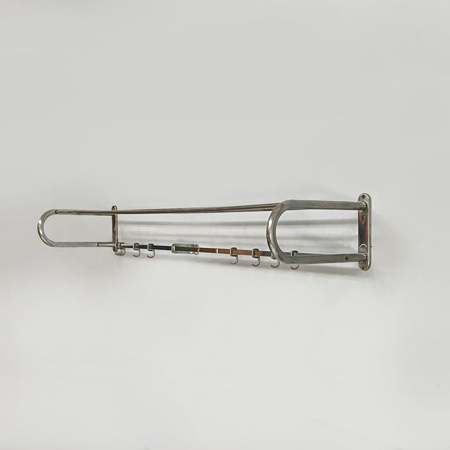 Italian Art Deco Metal Coat Hanger with Hat Rack, 1940s For Sale - Image 17 of 17