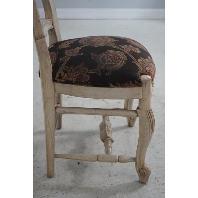 Set of 4 Country French Dining Room Chairs For Sale - Image 9 of 18