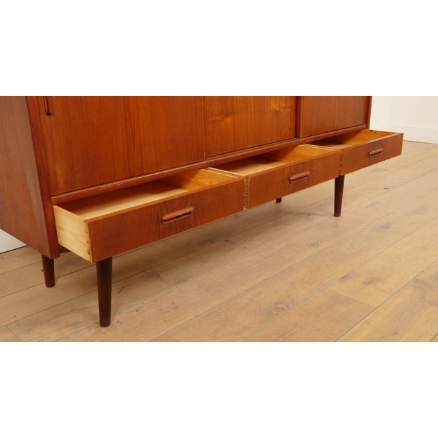 Vintage Danish Highboard in Teak For Sale - Image 12 of 18