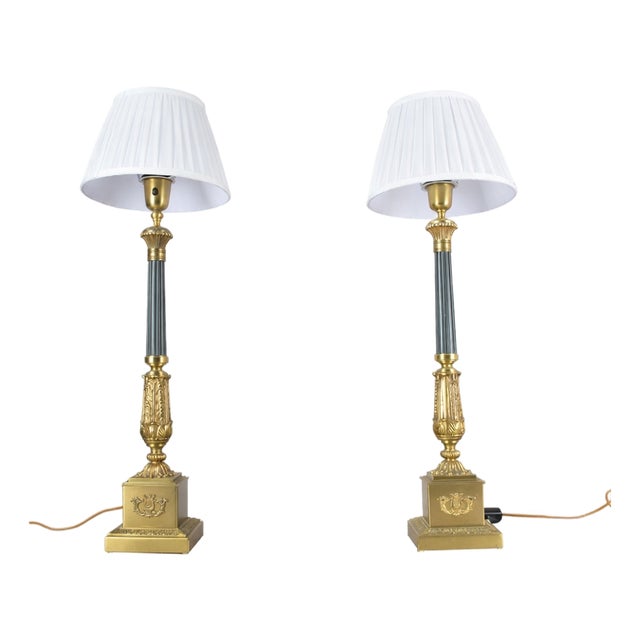 Vintage Table Lamps by Einar Bäckström for Maison Jaspers, 1950s, Set of 2 For Sale