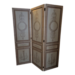 Maitland-Smith Hand Painted Regency Room Divider Screen