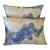 Discontinued Pair of Blue Marbled Pillows With Down Fill For Sale