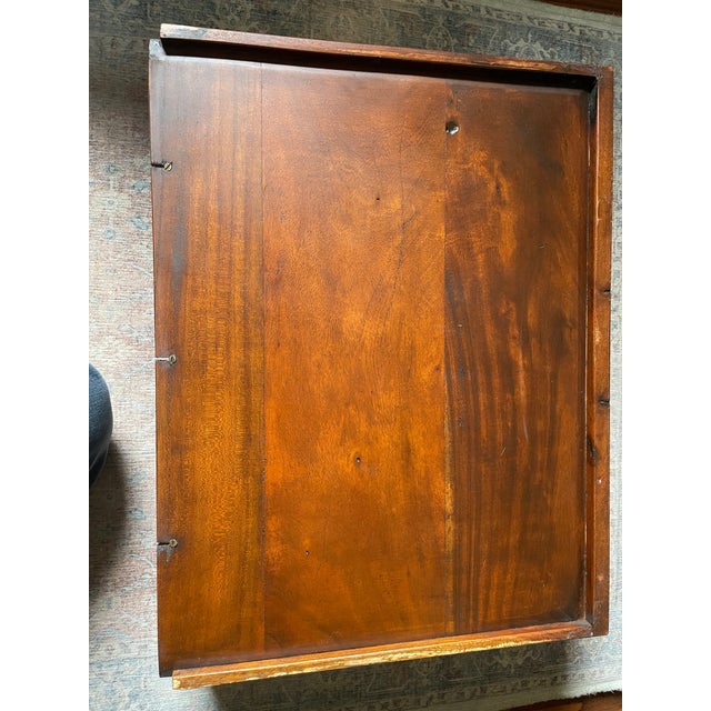 Mid 20th Century Solid Wood Campaign 3-Drawer Dresser / Bedside Table / End Table - Set of 2 For Sale - Image 17 of 17
