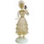 Murano Antique Queen in Gold Leaf Holding Flowers Italian Art Deco Glass Woman Sculpture Figure For Sale - Image 9 of 9
