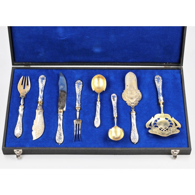 Silver Serving Set, Germany, Set of 9 For Sale - Image 4 of 7
