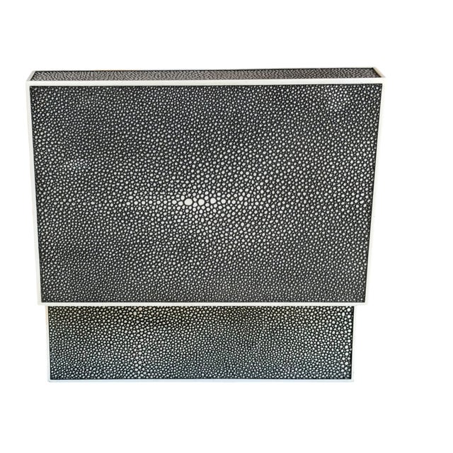 R & Y Augousti Modern Shagreen Clad Jewelry Box For Sale - Image 4 of 7