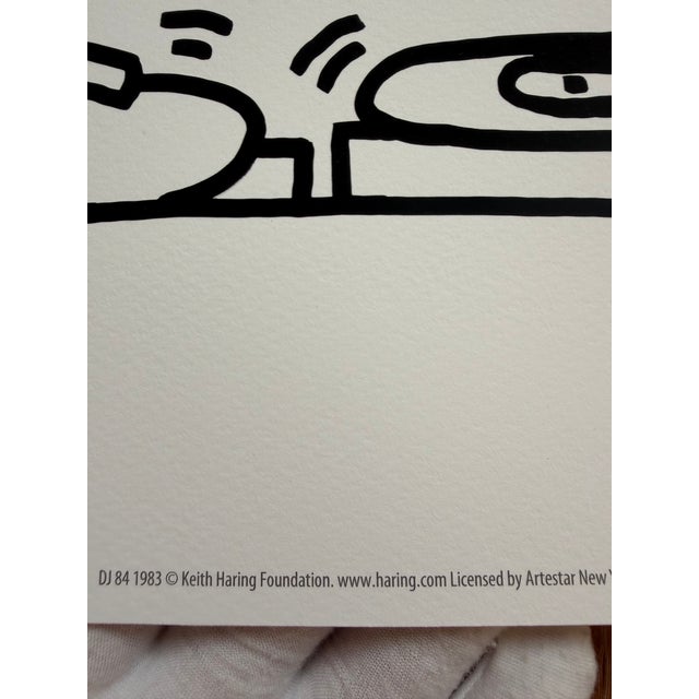 Keith Haring (1958-1990), Dj 84, 1983, Copyright Keith Haring Foundation, Licensed by Artestar New York, Printed in the Uk For Sale - Image 11 of 11