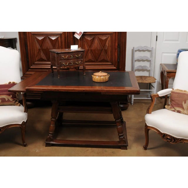 French 19th Century Pottery Covered Baking Dish with Brown Blotched Glaze For Sale - Image 4 of 12