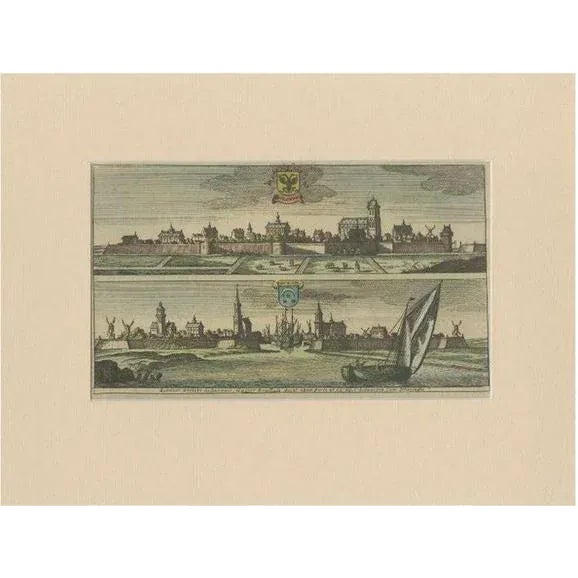 Gasper Bouttats after J. Peeters, Bolsward and Dokkum, 1680, Paper For Sale - Image 6 of 6