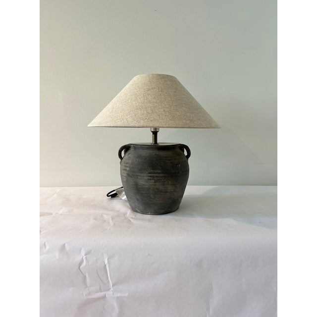 Vintage Water Pot Table Lamp For Sale - Image 4 of 12