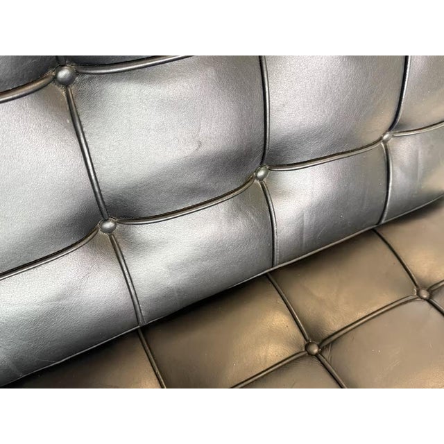 Leather Barcelona Chair by Ludwig Mies van der Rohe for Knoll Inc. For Sale - Image 6 of 18