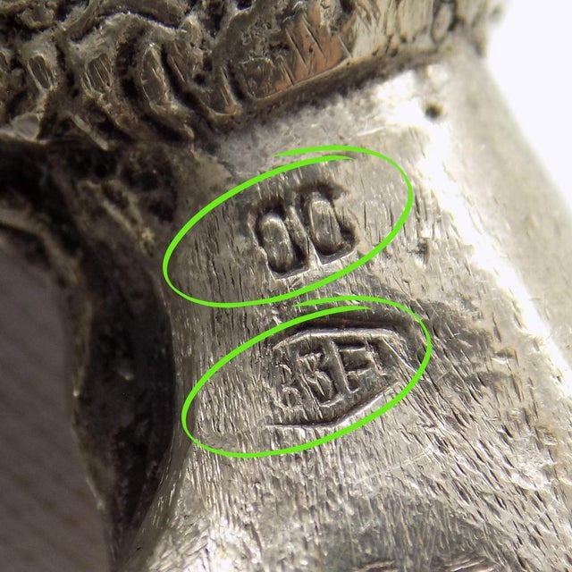 Silver Large Vintage Italian Silver Poodle Figurine, Florence, 1950s For Sale - Image 8 of 12