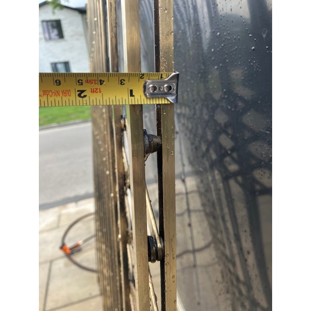 1930s Original 1939 Otis Art Deco Solid Brass Elevator Door/Scissor Gate/ Accordion Gate – Architectural Salvage For Sale - Image 5 of 5