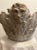 Antique Carved Marble Planter Urn Basin Capital With Four Heads For Sale In Chicago - Image 6 of 11