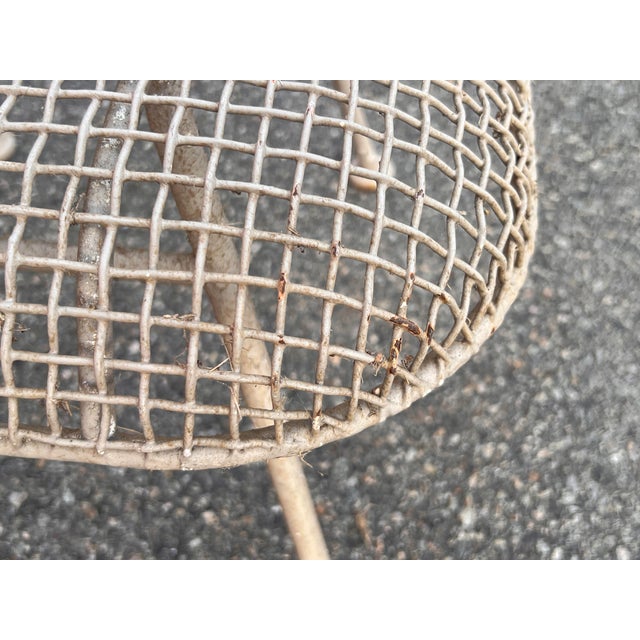 Metal Mid 20th Century Russell Woodard Sculptura Footstool Ottoman, Attributed For Sale - Image 7 of 12