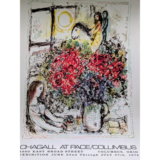 Large Lithograph Poster from Marc Chagall, 1974 For Sale - Image 10 of 10