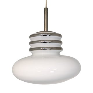 Opal Glass Pendant Lamp by Peill & Putzler, 1960s For Sale