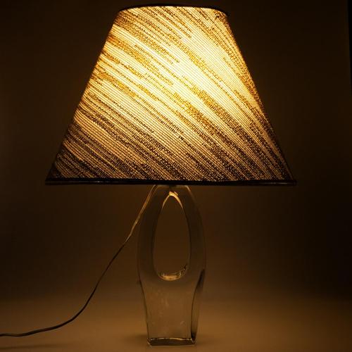Hole Table Lamp in Crystal Glass from Daum, France, 1970s For Sale - Image 12 of 15