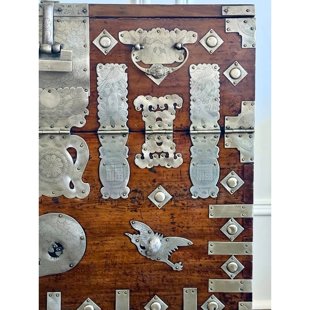 Mid 19th Century Korean Wedding Bandaji Chest Joseon Dynasty Original Invoice For Sale - Image 4 of 12