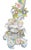 An elegant pair of Meissen-style porcelain five-light candelabras, beautifully hand-decorated in the Rococo taste with...