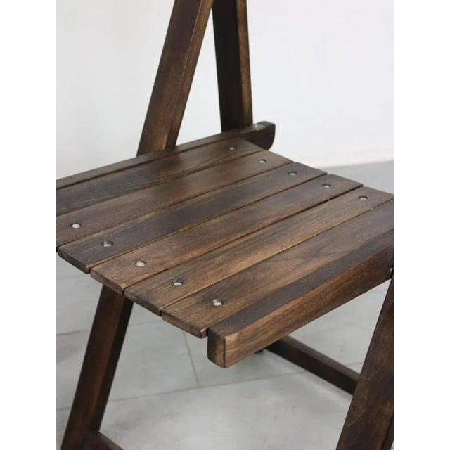 Vintage Trieste Folding Chair by Aldo Jacober for Bazzani For Sale - Image 16 of 18
