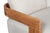 Wood Paradiso Outdoor Solid Teak Wood Love Seat - Gray Fabric For Sale - Image 7 of 10