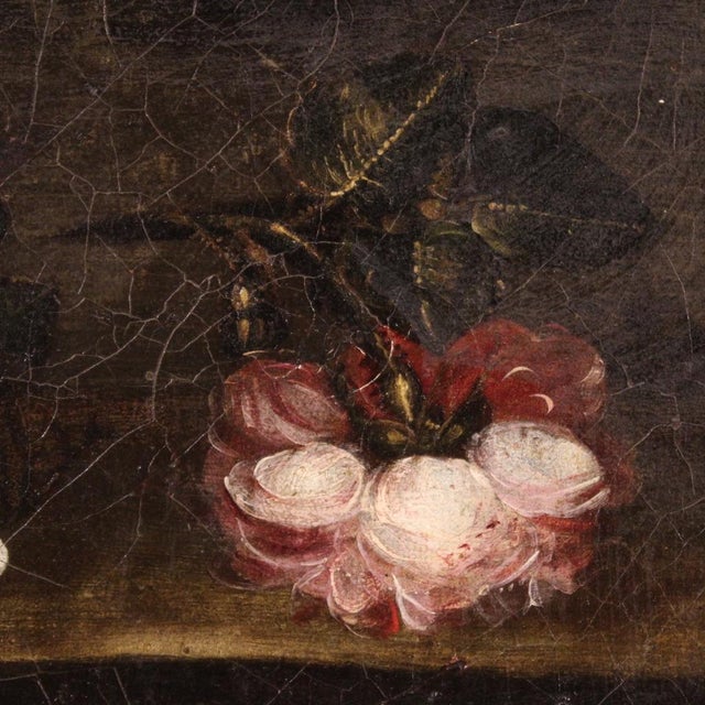 Italian Artist, Still Life, 1720, Oil on Canvas For Sale - Image 9 of 15