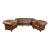 20th Century Brown Leather Chesterfield Sofa and Two Club Chairs From Denmark (Set of 3) For Sale