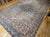 19th Century Oversized Persian Kerman Lavar Rug, Hand-Knotted Wool, Floral Pattern, Ivory & Blue, 11’ X 17’ For Sale - Image 4 of 18