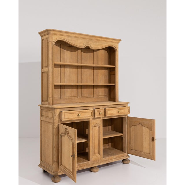 Louis XV Oak Cupboard, Rococo Style, France, 19th Century For Sale - Image 13 of 18