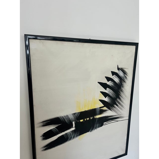 Italian Artist, Large Abstract Composition, Mid to Late 20th Century, Acrylic on Canvas For Sale - Image 9 of 13