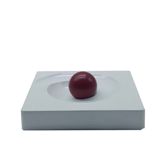 White Spiros Ashtray by Eleonora Peduzzi Riva for Artemide, Italy, 1969 For Sale - Image 6 of 6