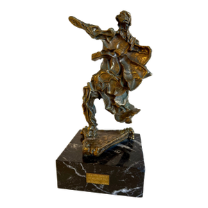 Salvador Dalí­, Large Original Surrealist Bronze Marble Sculpture Alma Del Quijote Salvador Dali